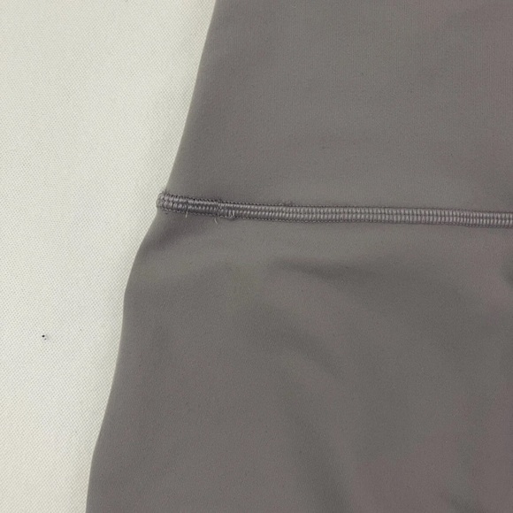 Lululemon Wunder Under Leggings Size 6 Gray Dark Chrome High Rise Mesh Geometric - Picture 8 of 10